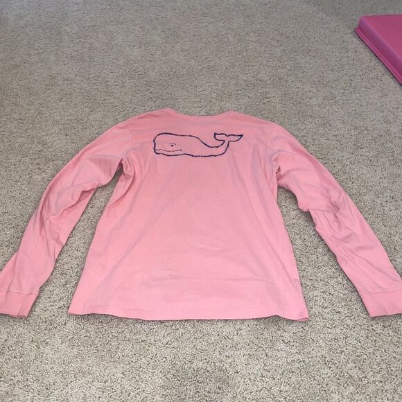 NEW Vineyard Vines Big Girls Long Sleeve Tee Pink - Picture 6 of 6